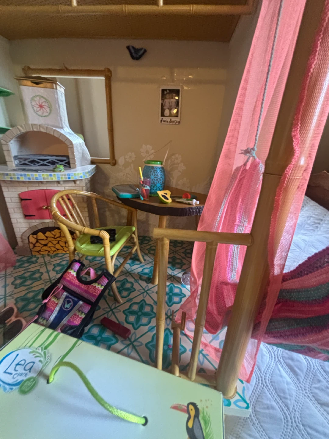 American Girl Lea's rainforest house and doll - photo 4
