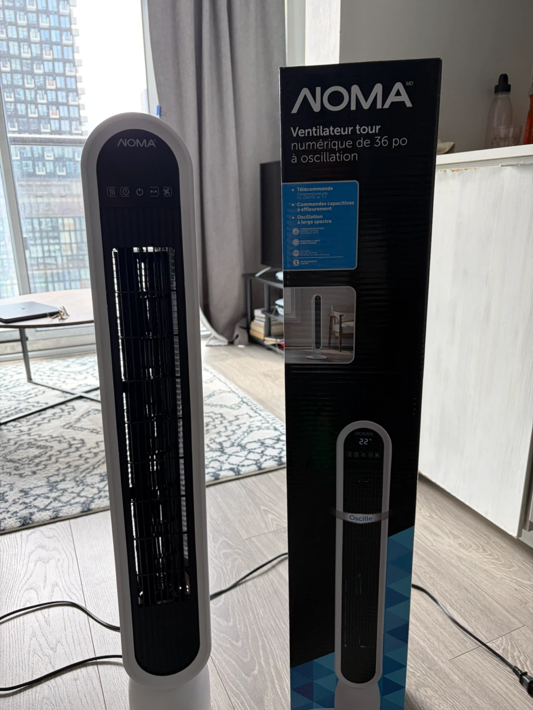 NOMA 36” digital tower fan with remote