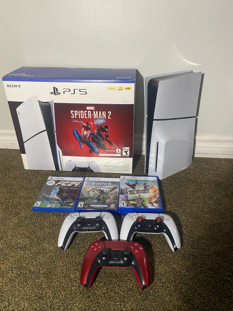 Sony PlayStation 5 Console with Games and Controllers