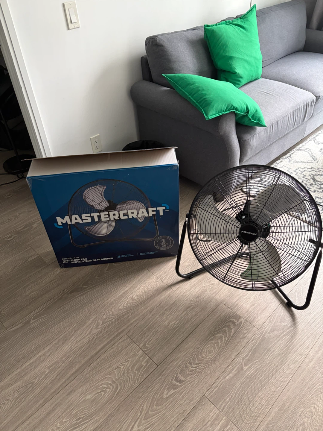 Mastercraft 20" Corded Floor Fan - photo 2