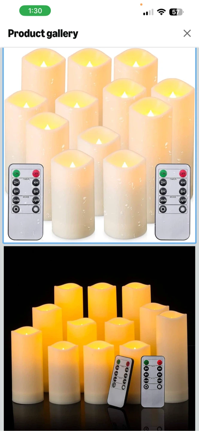 12 Pack LED Flameless Candles with Remote
