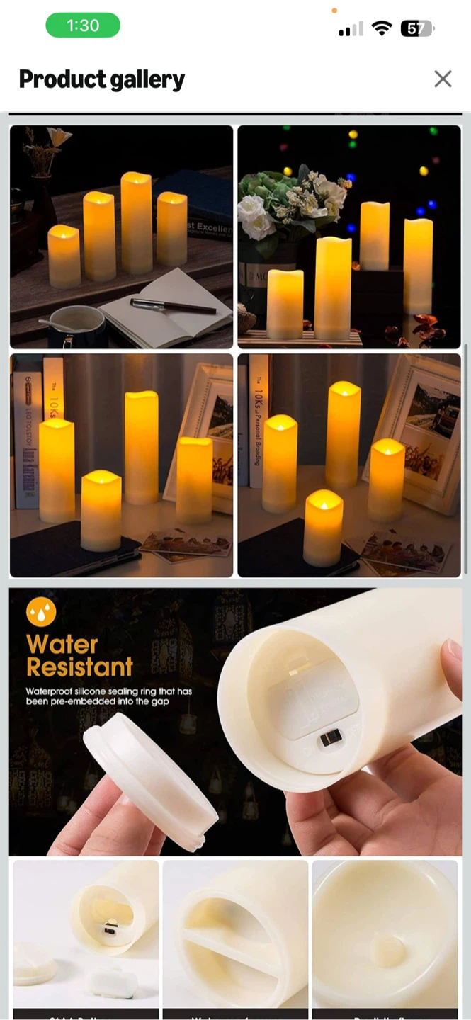 12 Pack LED Flameless Candles with Remote - photo 2