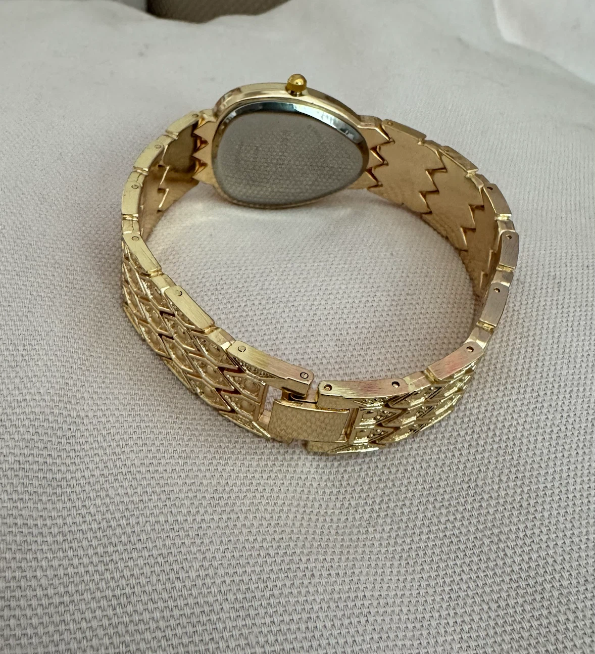 Ladies gold watch with a diamond/ Crystal bezel . - photo 2