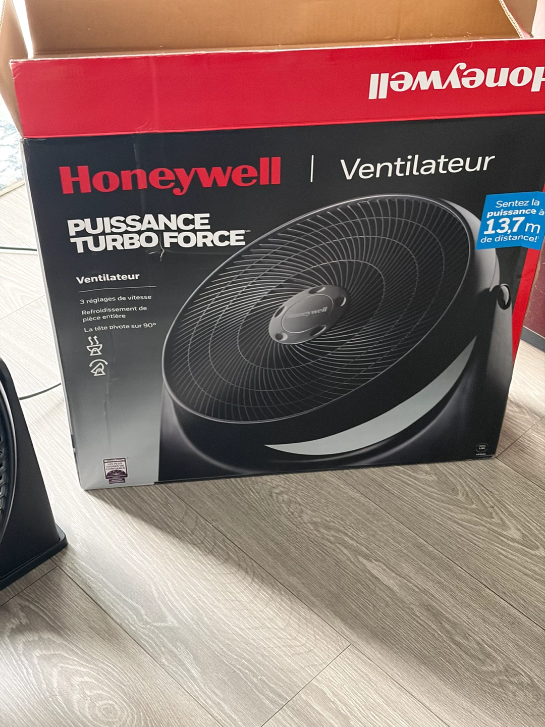 Honeywell TurboForce Power Fan (Black) - photo 3