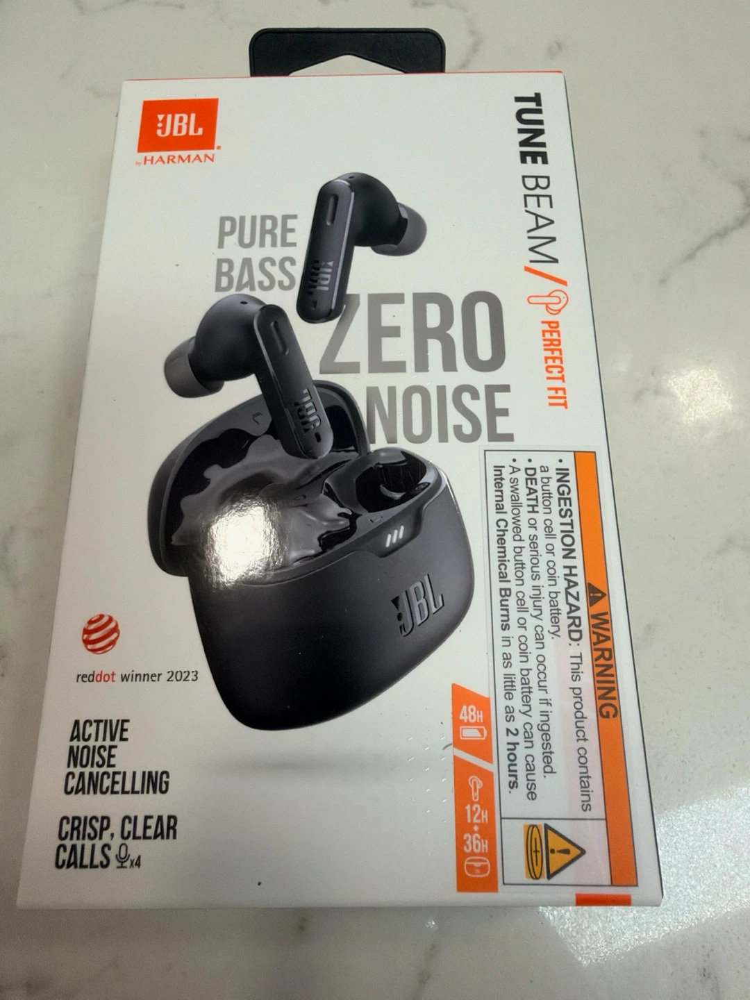 JBL Tune Beam True Wireless Earbuds - Black