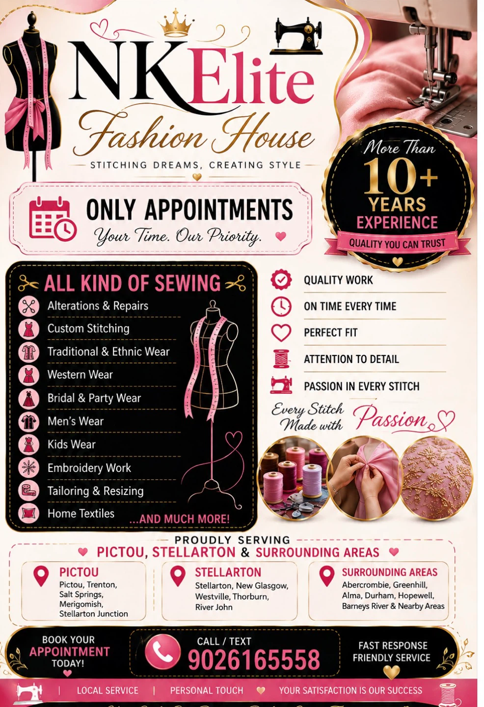 NKElite Fashion House Sewing Services
