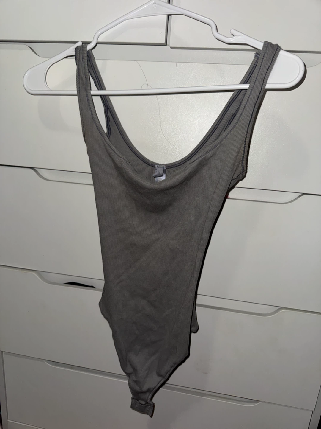 SKIMS Ribbed Bodysuit Gray XS - photo 2
