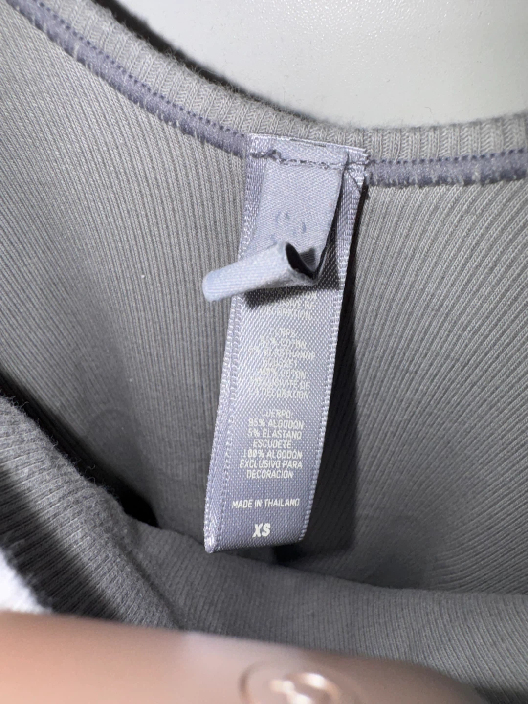 SKIMS Ribbed Bodysuit Gray XS - photo 3
