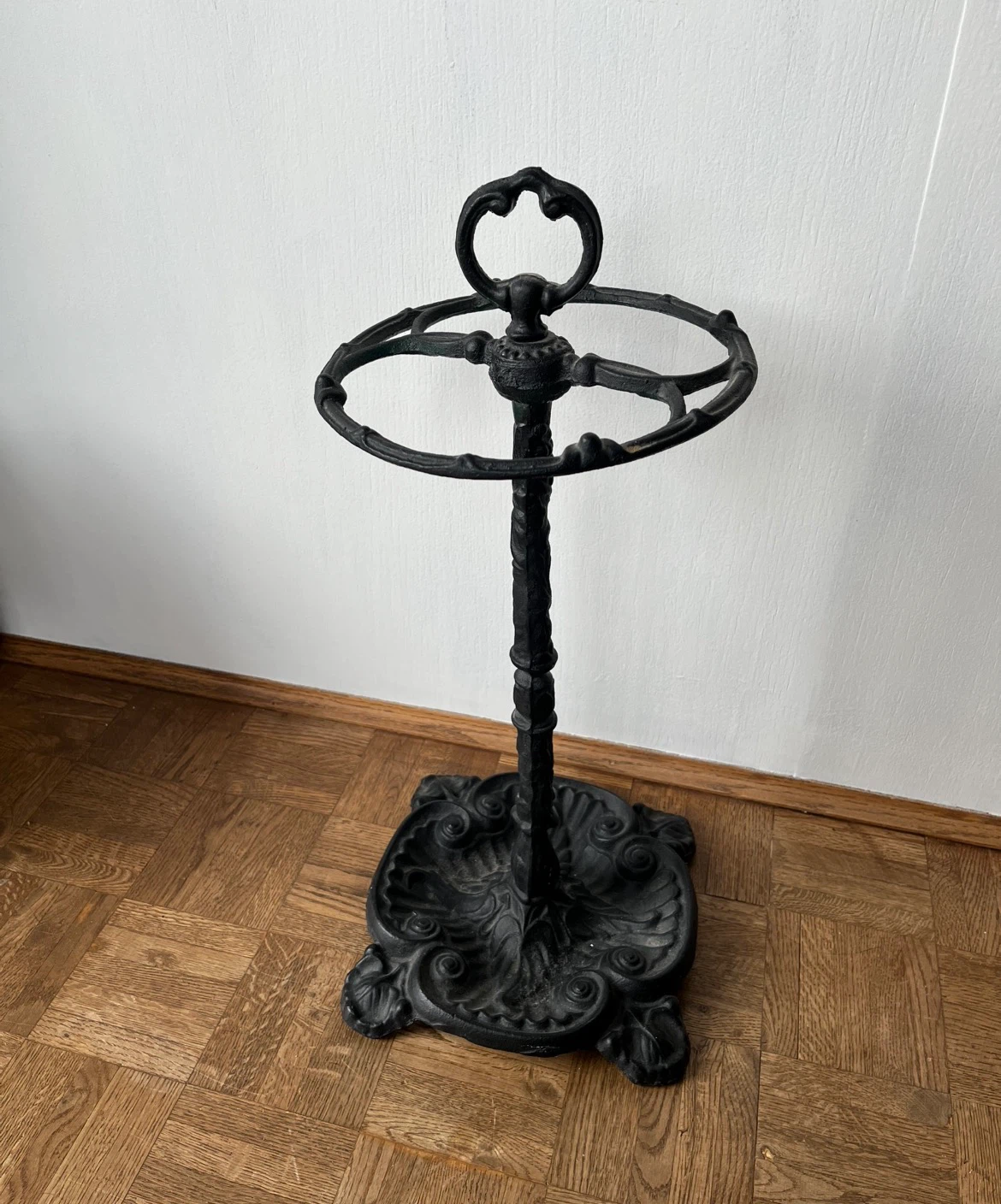 Vintage Ornate Cast Iron Umbrella Stand