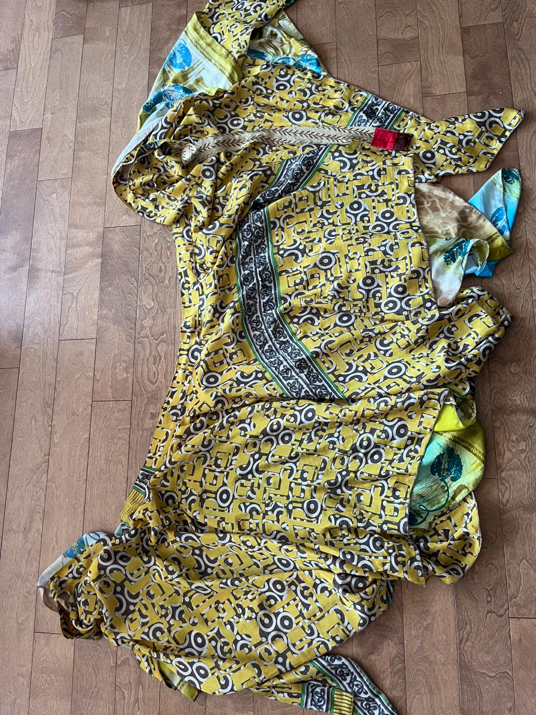 Long patterned skirt