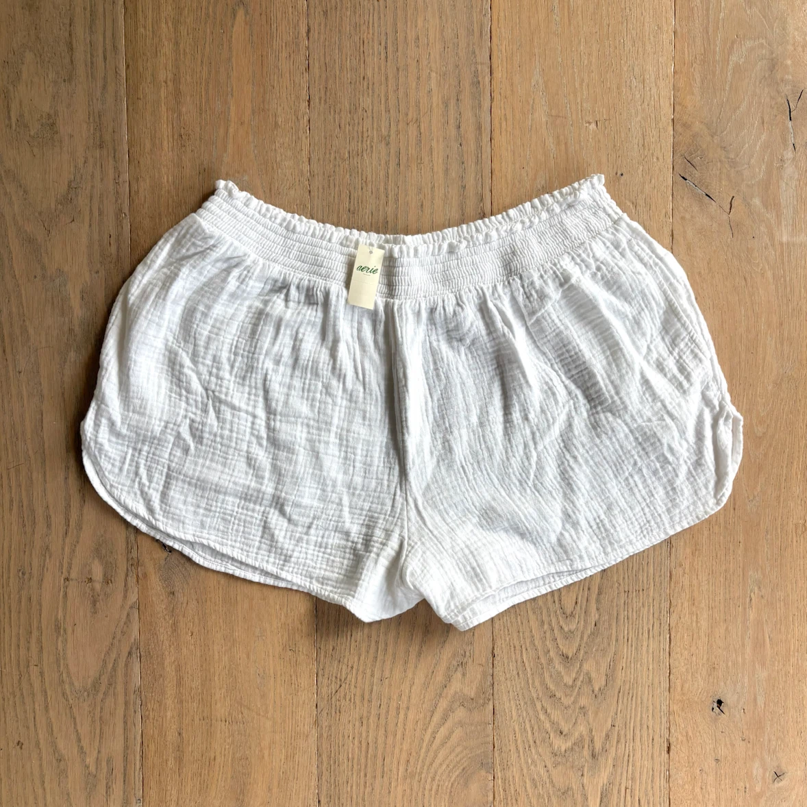 Aerie White Gauze Shorts