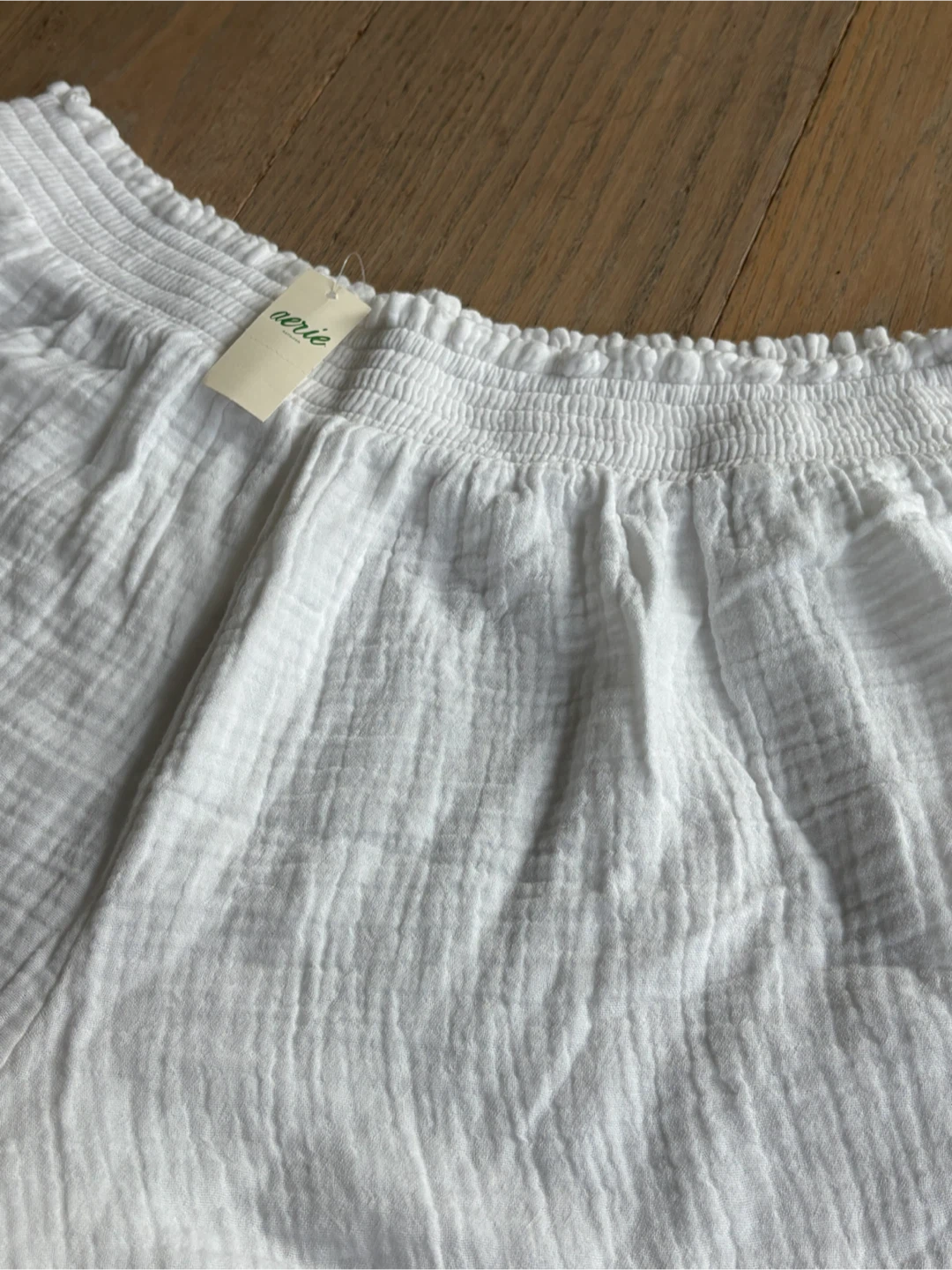 Aerie White Gauze Shorts - photo 2