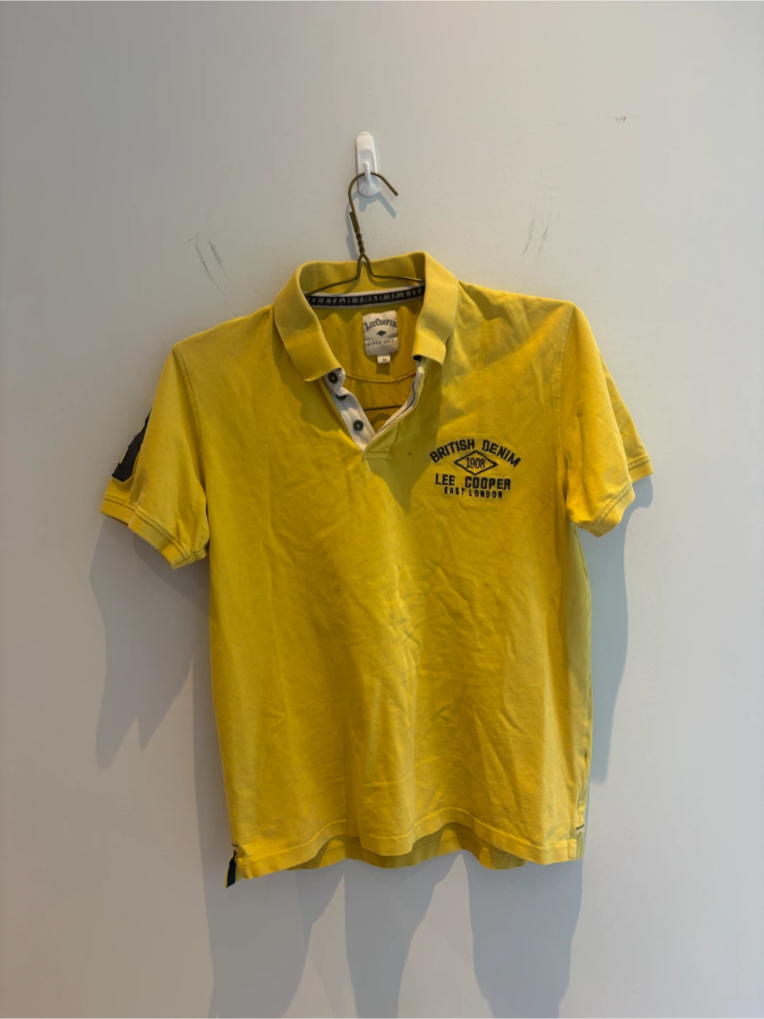 Lee Cooper Men's Yellow Polo Shirt Size M