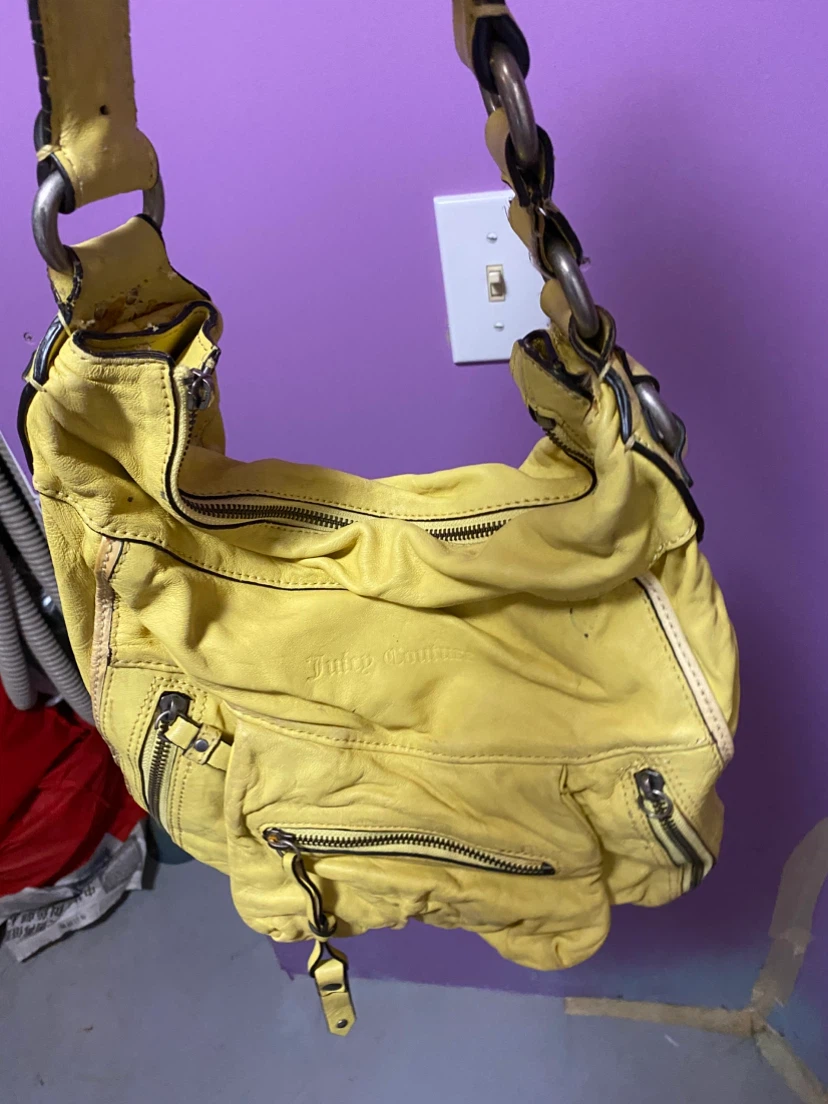 Juicy Couture Yellow Leather Hobo Bag - photo 3