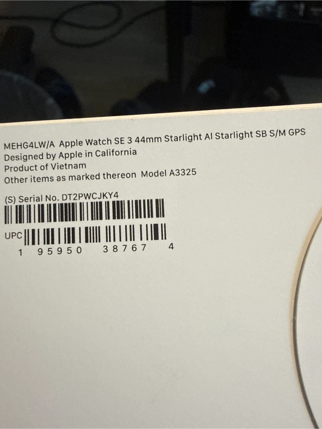 Apple Watch SE 3 44mm Starlight GPS - photo 2