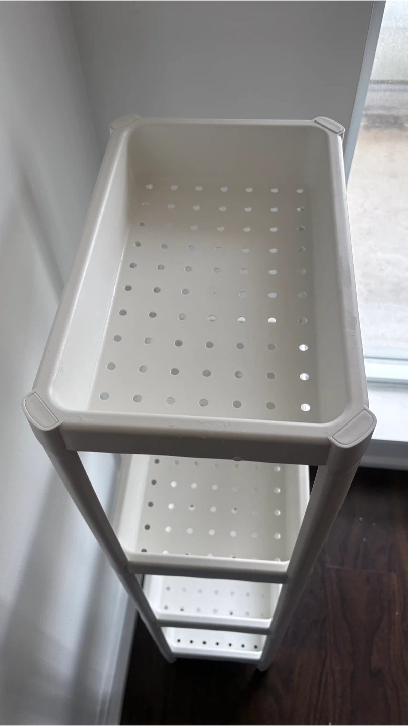 White 4-Tier Shelf Unit
