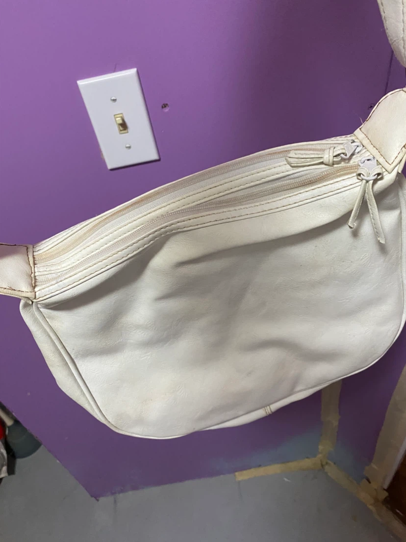 White Leather Shoulder Bag - photo 2