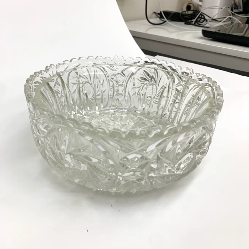 Crystal Glass Serving Bowl Decorative Dish Table Decor - photo 4
