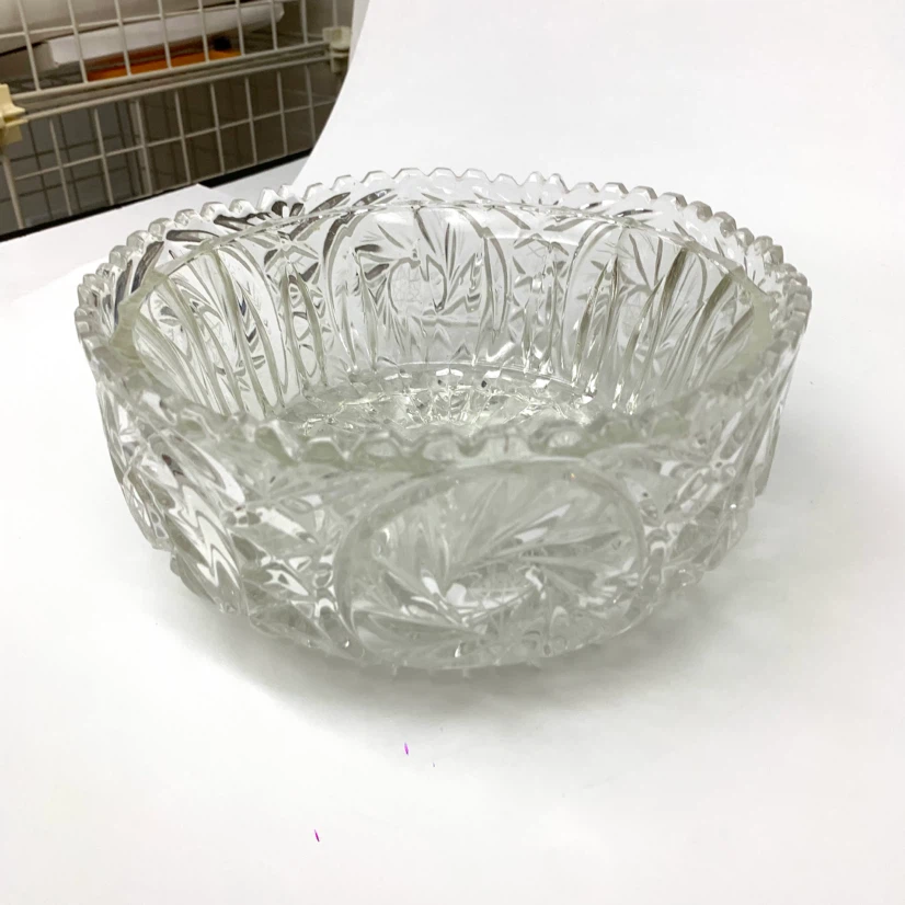 Crystal Glass Serving Bowl Decorative Dish Table Decor - photo 2