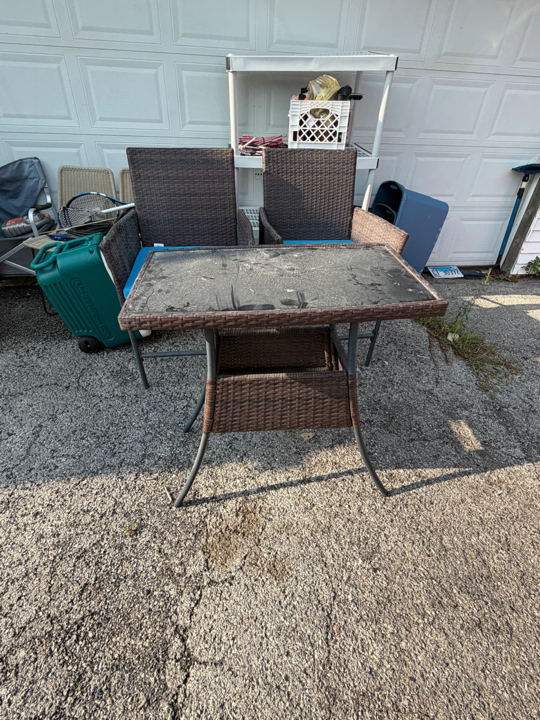 Wicker Bistro Set - Table & 2 Chairs - photo 2