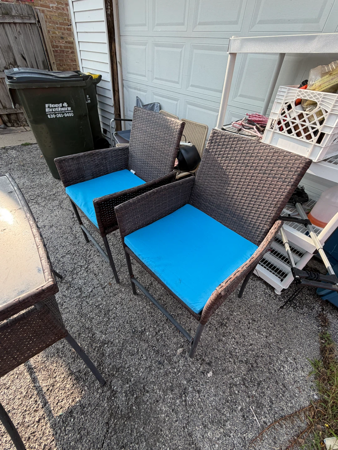 Wicker Bistro Set - Table & 2 Chairs - photo 3