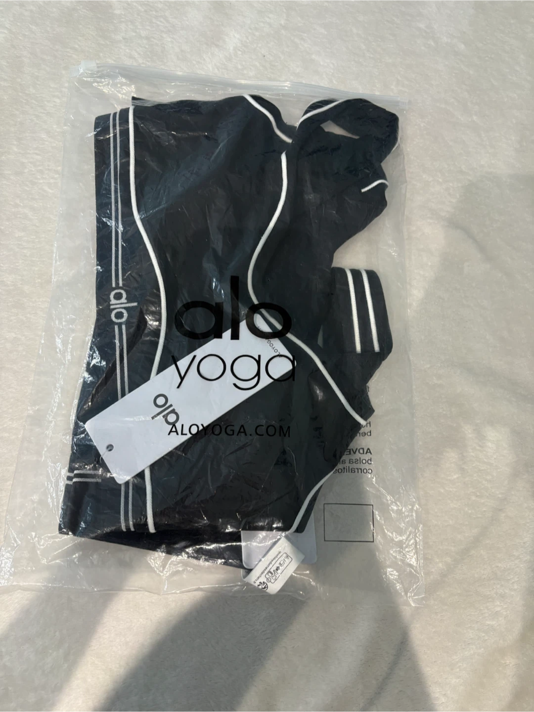 Alo Yoga Airbrush Heart Throb Bra Black Size S
