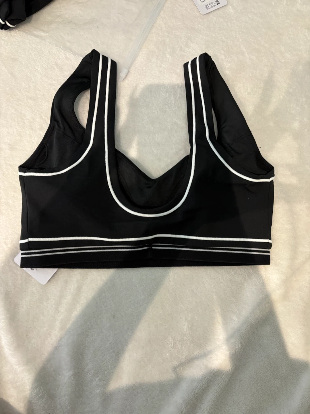 Alo Yoga Airbrush Heart Throb Bra Black Size S - photo 4