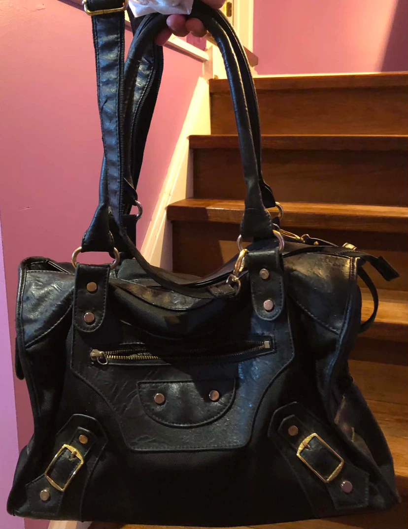 Black Handbag with Shoulder Strap