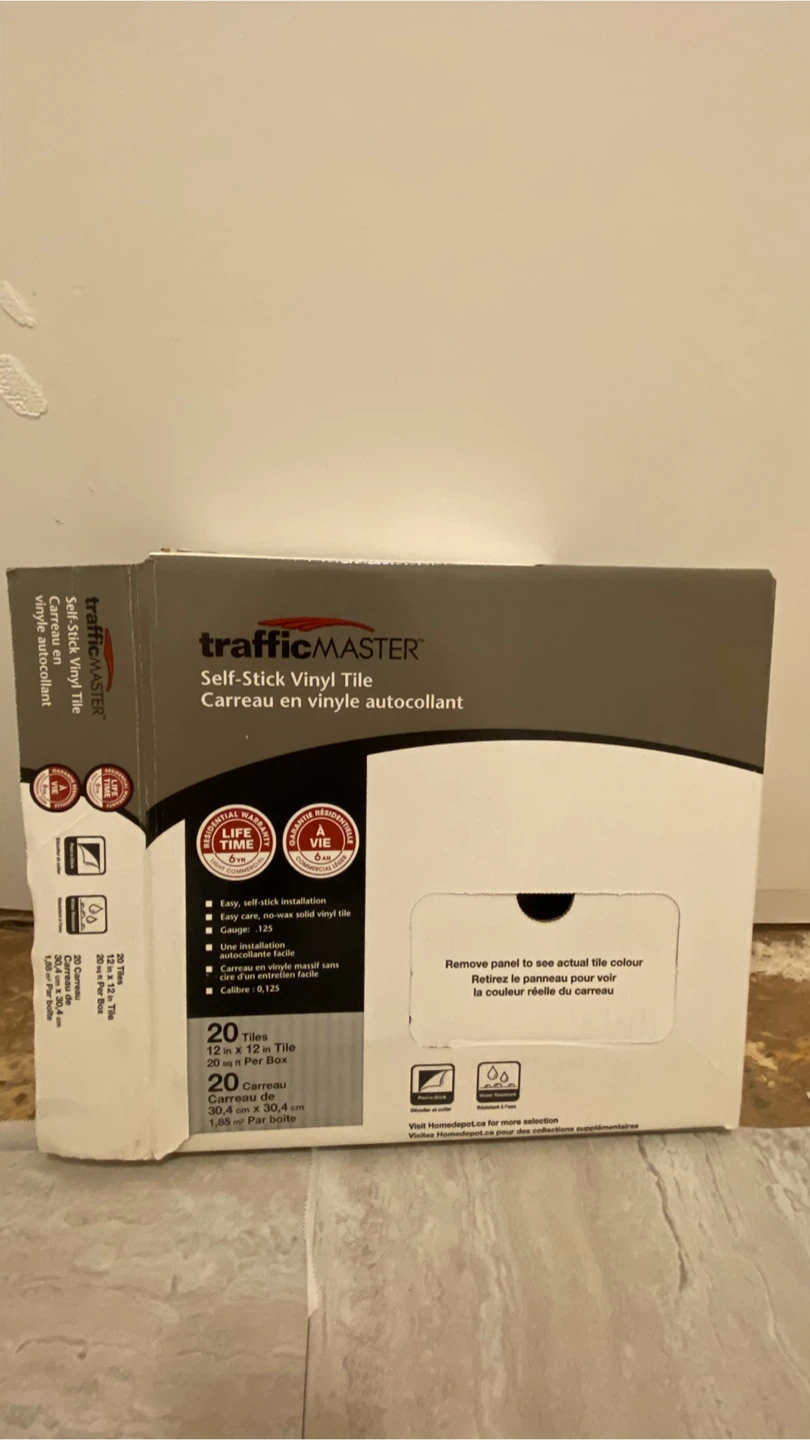 Free TrafficMASTER Self-Stick Vinyl Tile - 20 Tiles