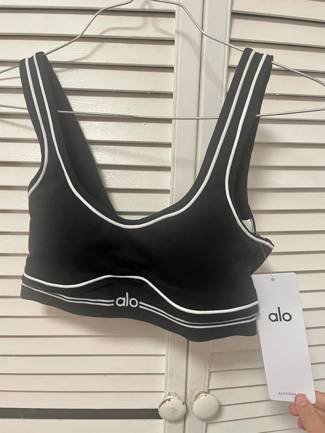 Alo “Airbrush Heart Throb Bra” (retails for $100)