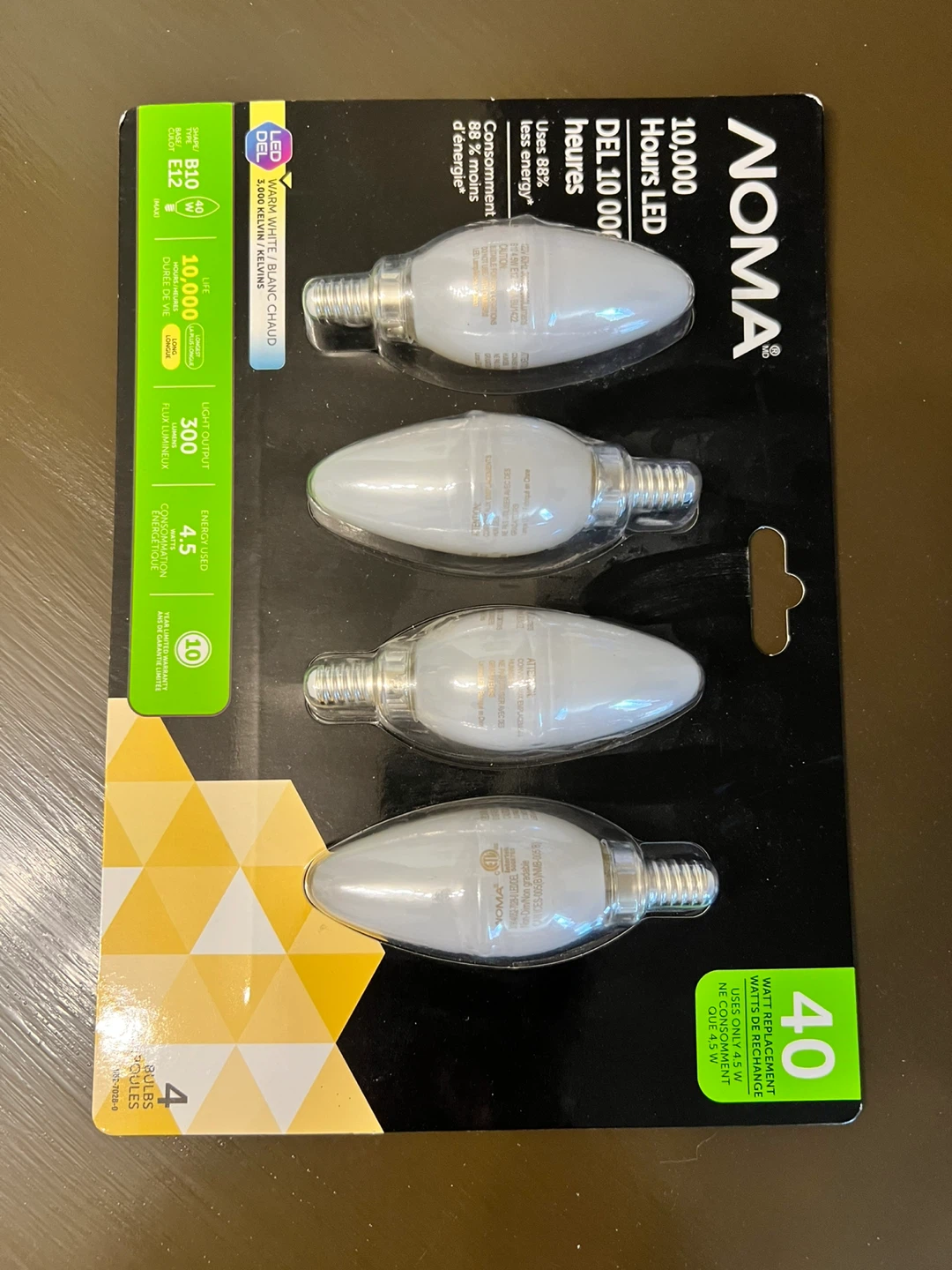 Noma LED Candle Bulbs - 4 Pack