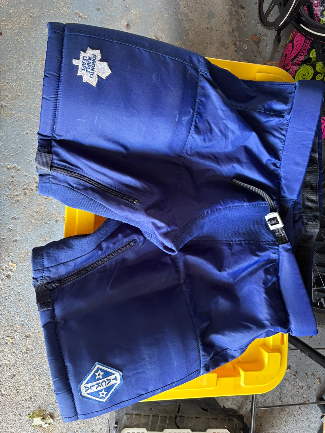 Toronto Maple Leafs goalie pants cover ups