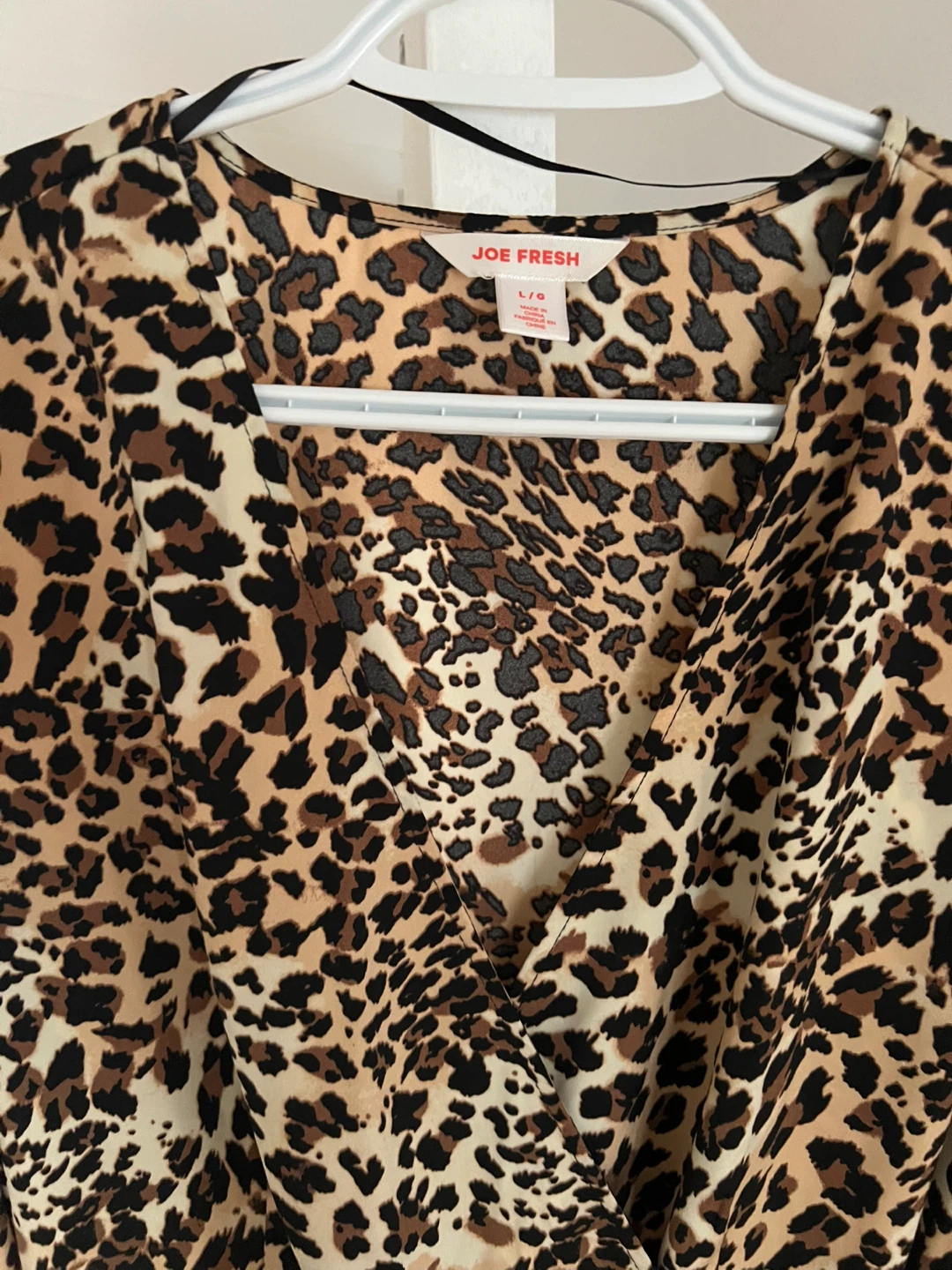 Joe Fresh Leopard Print Long Sleeve Wrap Dress - photo 2