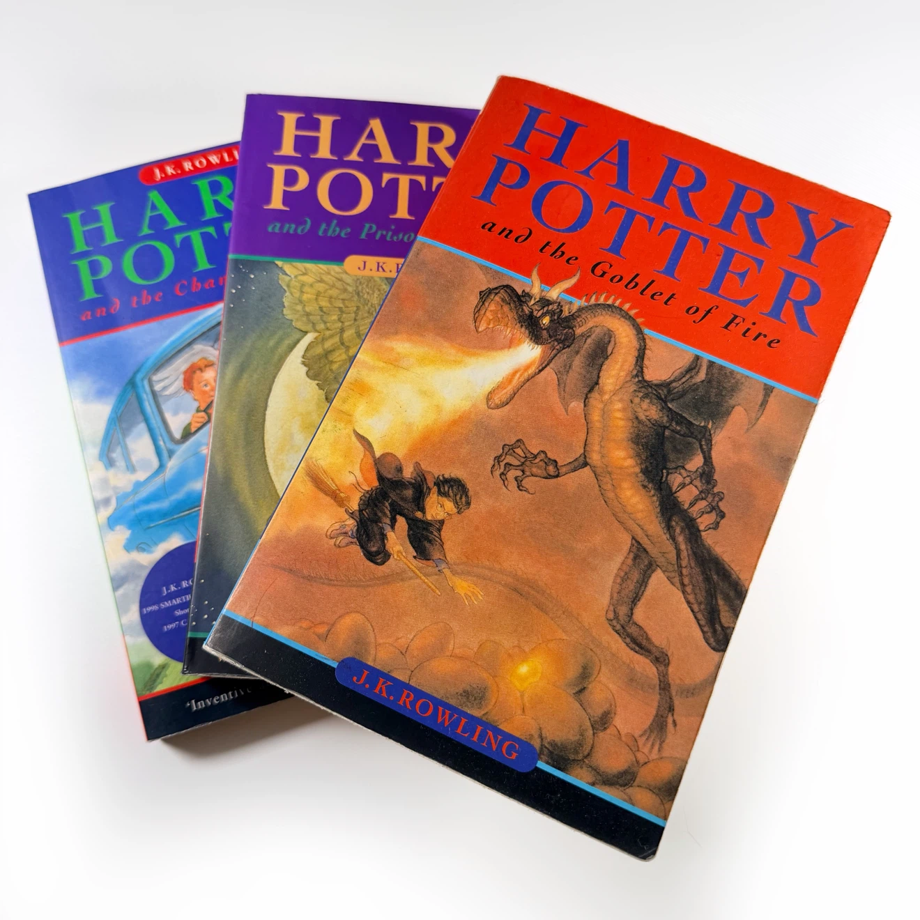 3x First Canadian Edition Harry Potter Paperbacks