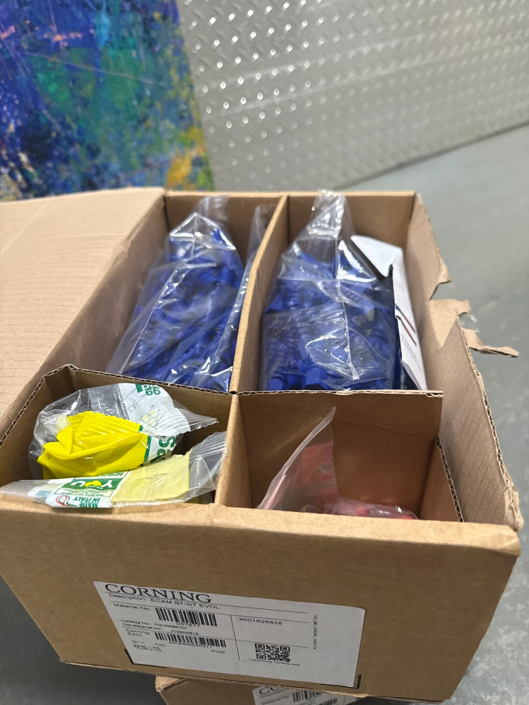 Box of 100 Corning ECAM S7-3/7 EVOL Connectors - photo 3