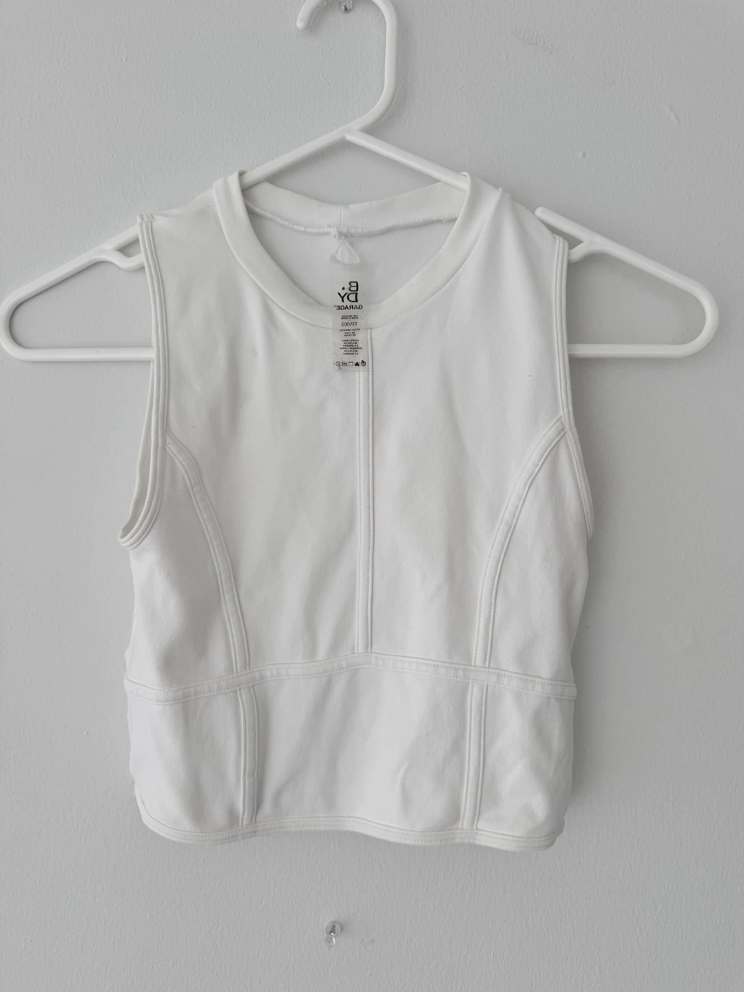 Garage B.DY White Sleeveless Crop Top Size XS