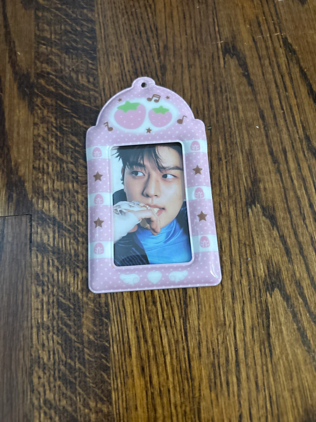 Pink Strawberry Photo Card Holder Frame - photo 2