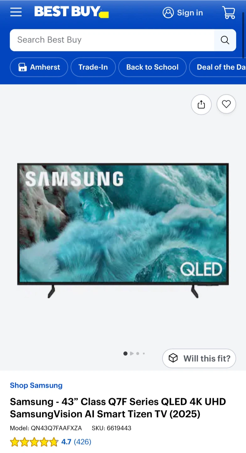 Samsung 43’’ 4K UHD Smart TV - photo 3