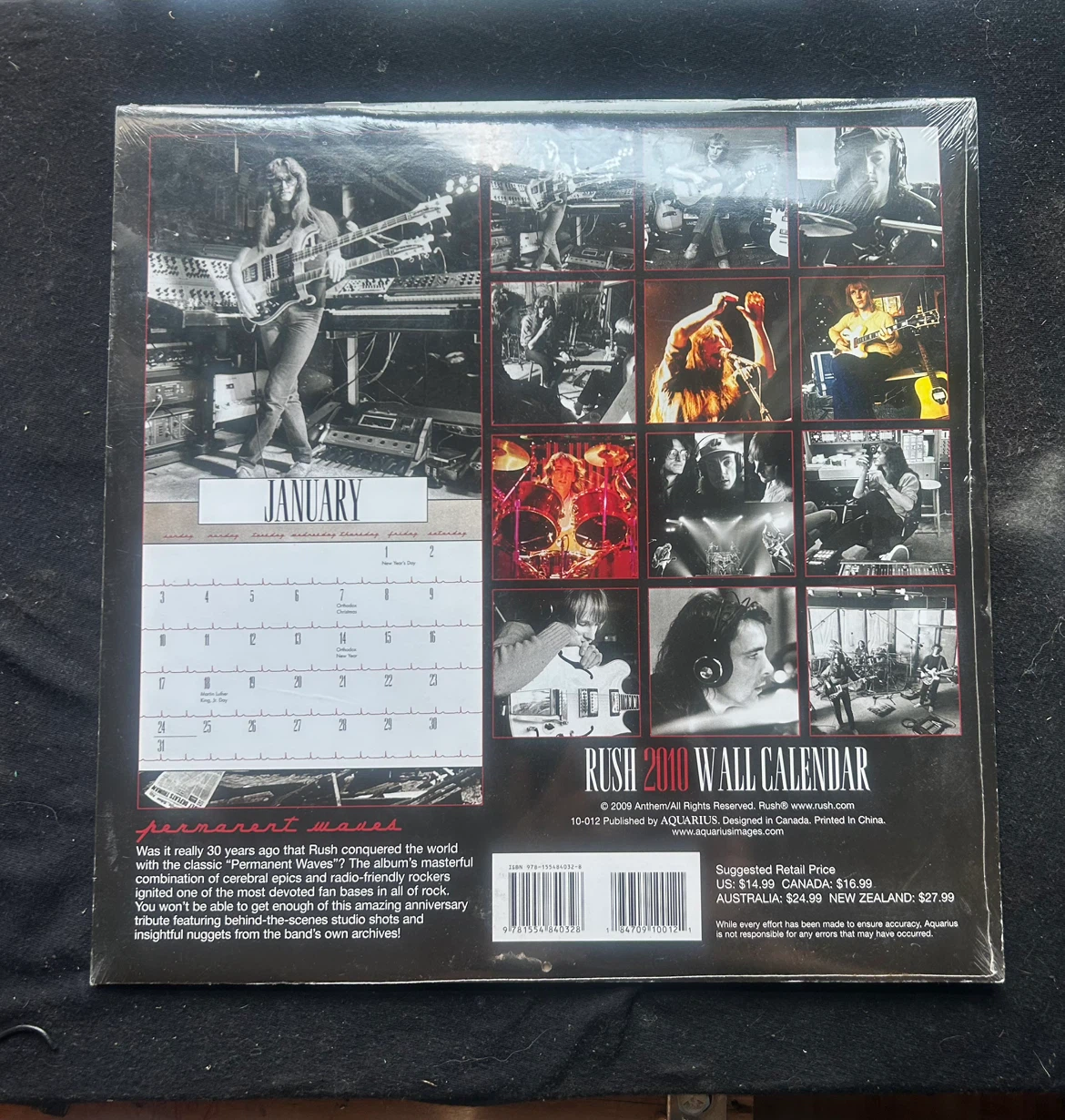 2010 Rush wall  Calendar - photo 2
