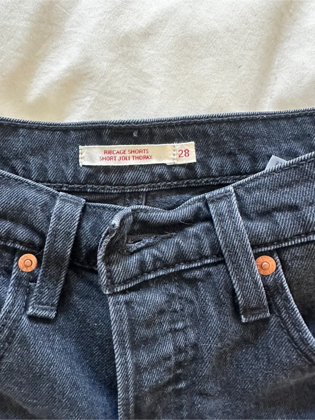 Levi's Ribcage Shorts - Black Size 28 - photo 2