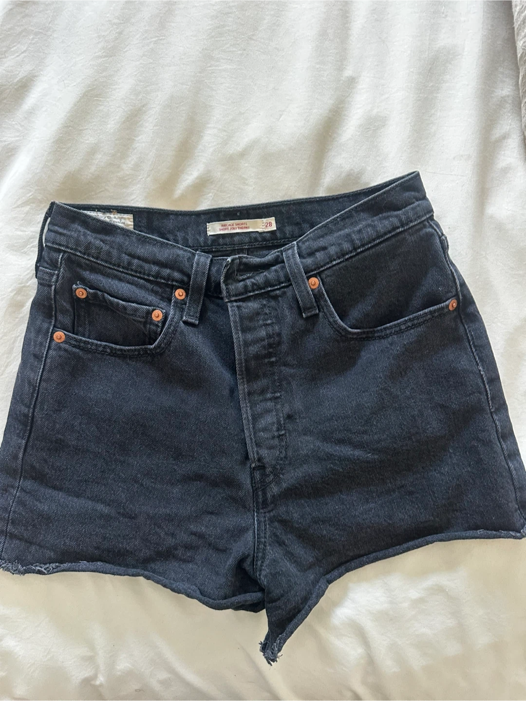Levi's Ribcage Shorts - Black Size 28