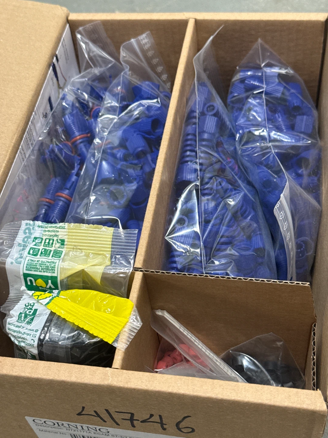 Box of 100 Corning N721171A ECAM S7-3/7 EVOL Connectors