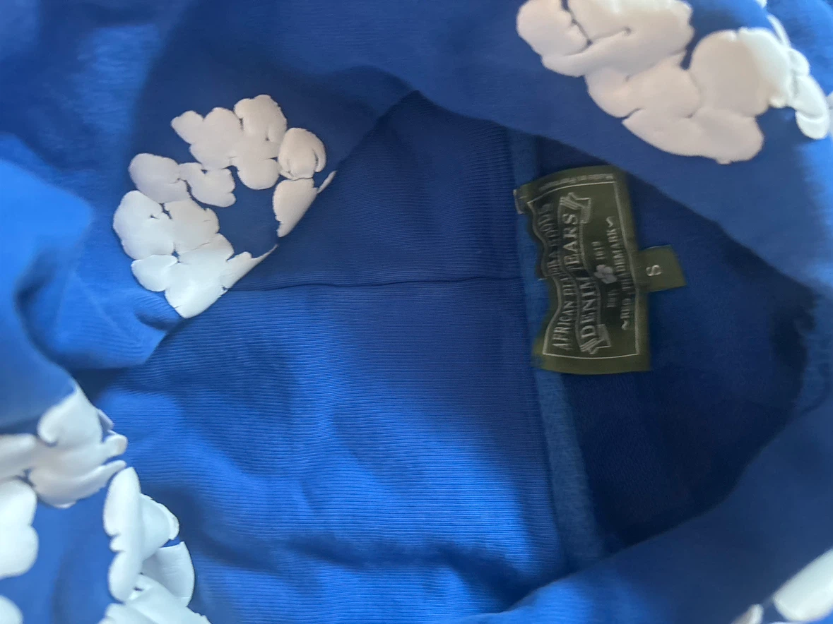 blue denim tears hoodie - photo 2