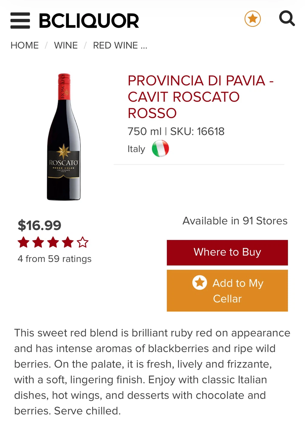Cavitt Provincia di Pavia Rosato Rosso - photo 2