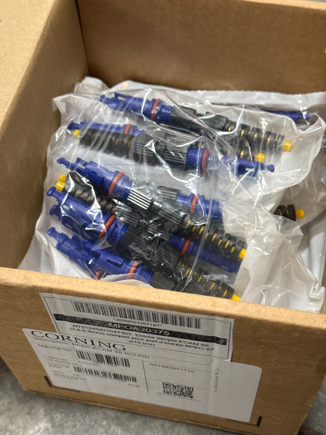 Corning BPEO ECAM S6 Round Connectors (50 pcs)