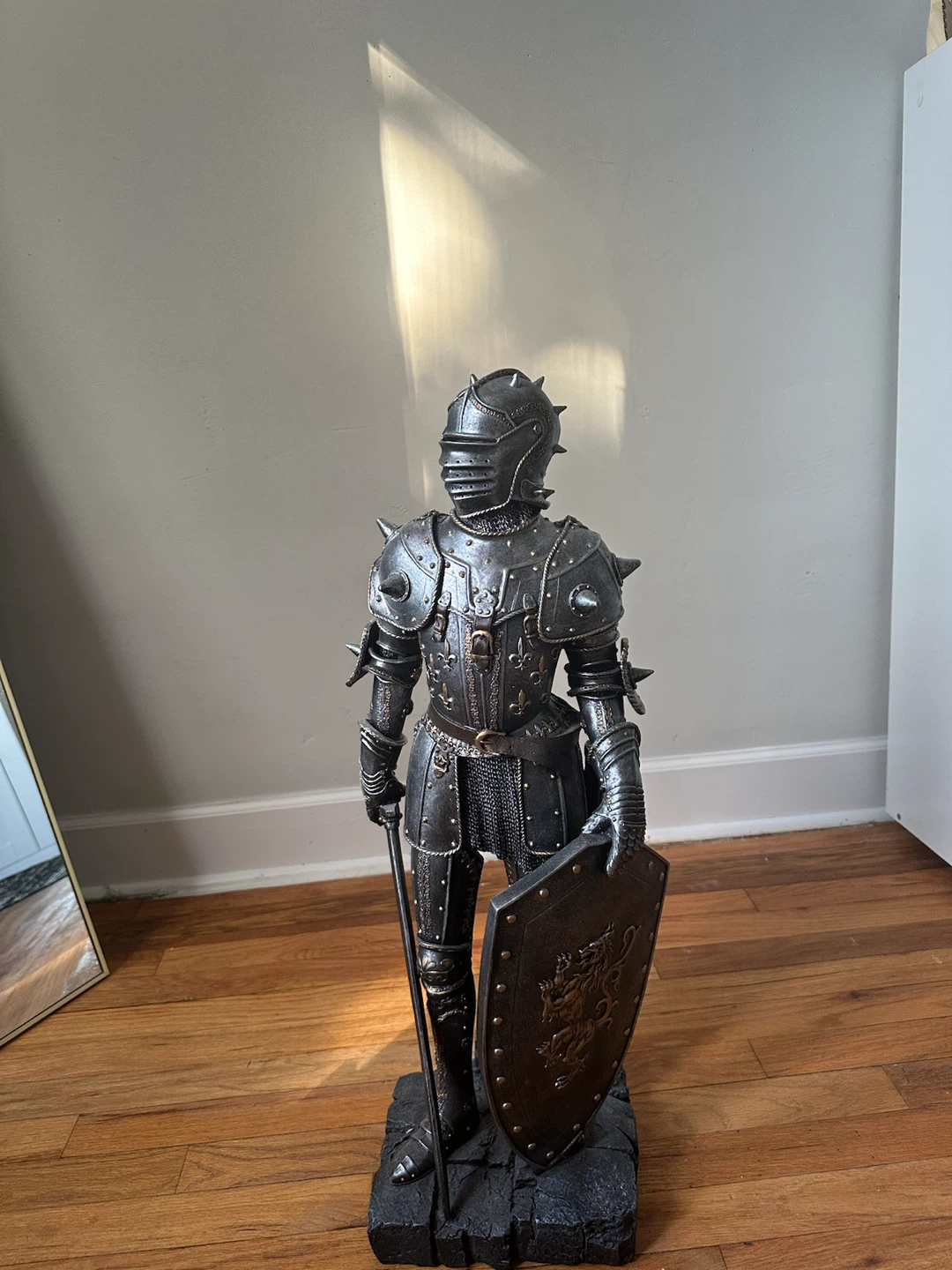 Knight Armor Statue with Shield and Sword
