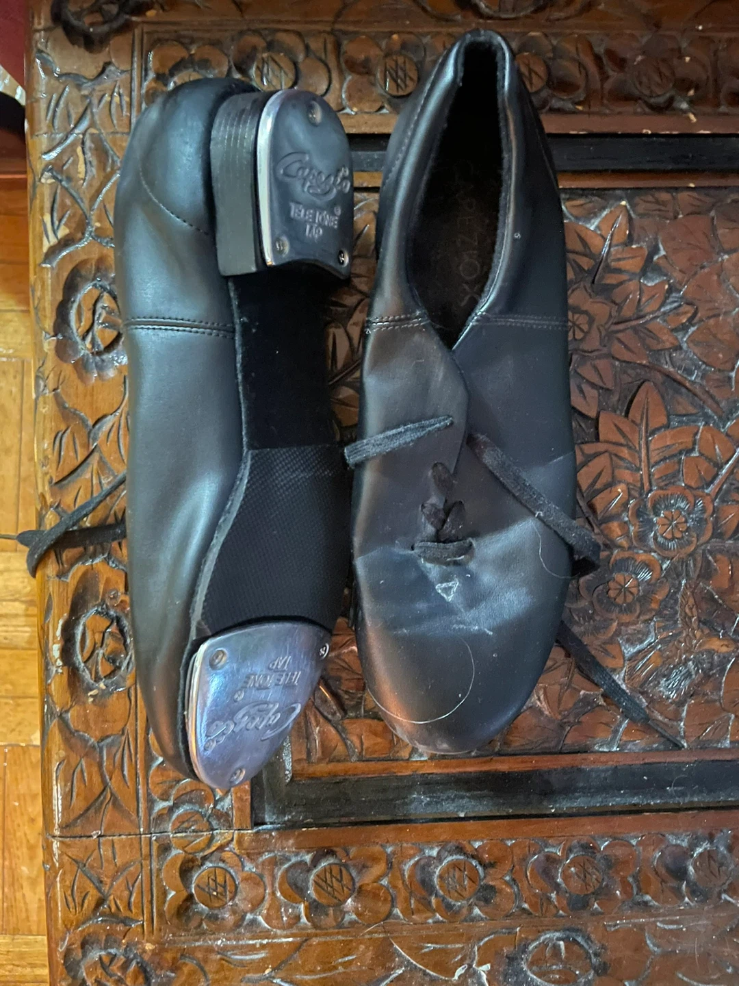 Black Capezio TeleTone Tap Shoes - photo 2
