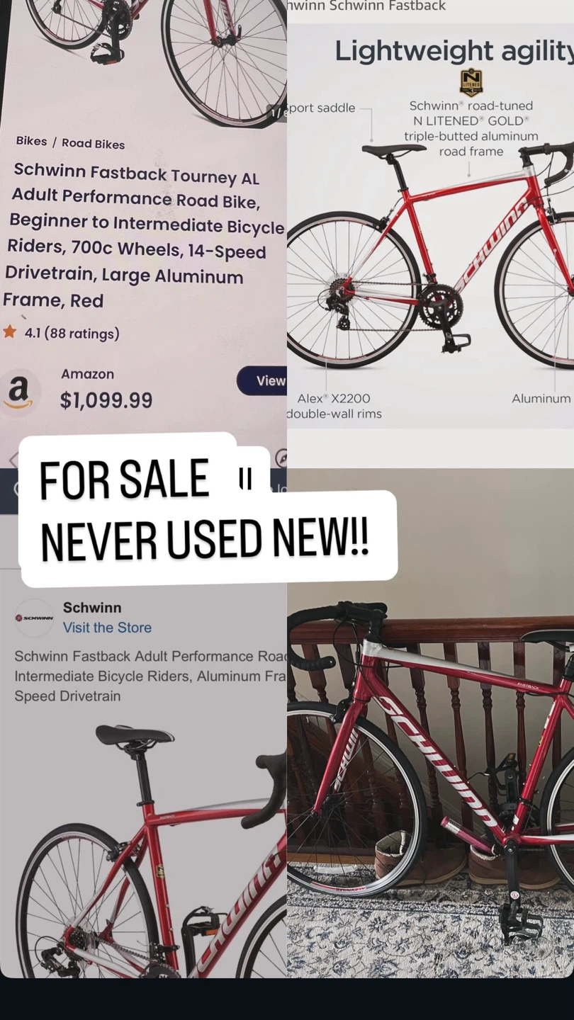 Schwinn Fastback Tourney AL Road Bike - Red