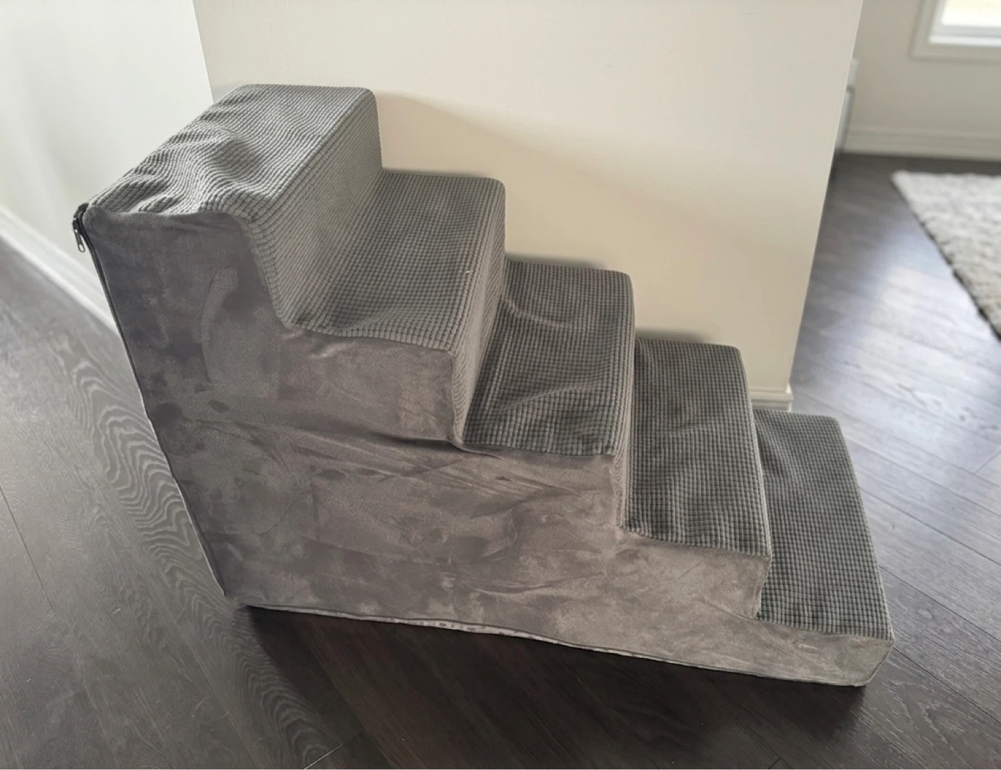 5 step pet stairs - Grey