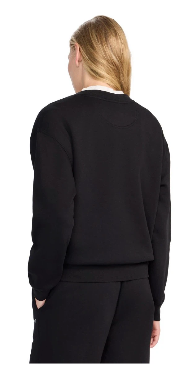 ESPRIT Women’s Fleece Embroidered Logo Sweatshirt, Retro 80s - photo 4